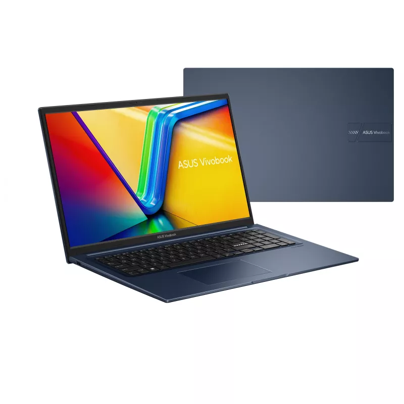 Laptop ASUS Vivobook 17 X1704VA Intel Core 3 100U, 17.3 inch FHD, 16GB DDR5, 512GB SSD, Wi‑Fi 6, Windows 11 Home, Blue