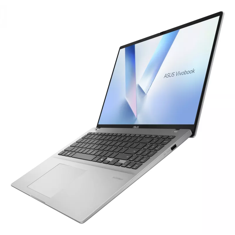 Laptop ASUS Vivobook 16 M1607KA-MB186W — AMD Ryzen AI 5 330, 16 inch WUXGA, 16 GB DDR5, 512 GB SSD, Windows 11 Home, Silver