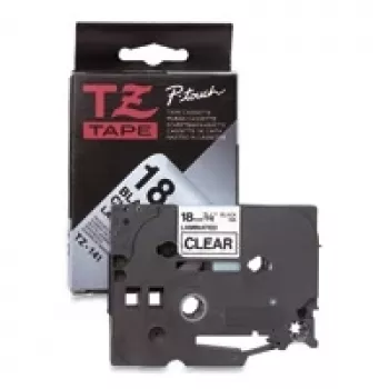 Label tape Brother TZ-FX641 for label makers, laminated 18 mm, black on white