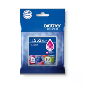 Ink cartridge Brother LC552XLM original Magenta, pigment-based ink, yield 1500 pages, single pack
