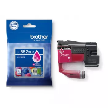 Ink cartridge Brother LC552XLM original Magenta, pigment-based ink, yield 1500 pages, single pack