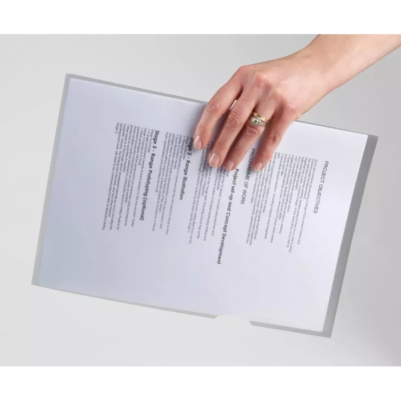 Rexel Anti-Slip A4 Folders Clear (25), Polypropylene (PP), Transparent, 20 sheets, 25 pc(s)