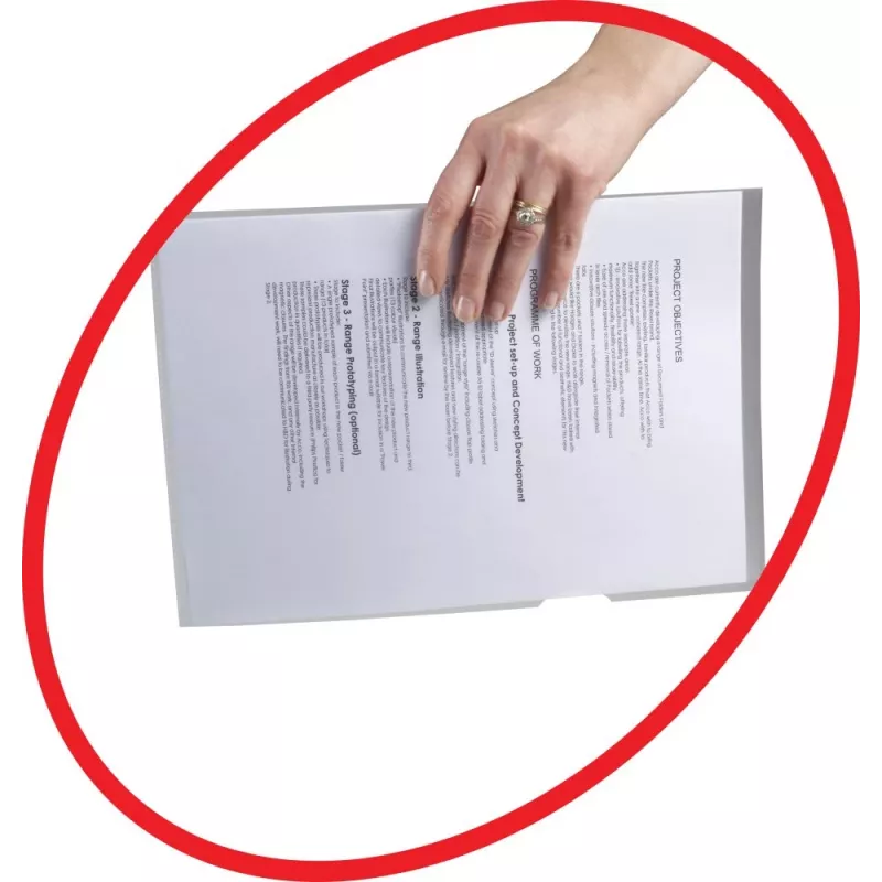 Rexel Anti-Slip A4 Folders Clear (25), Polypropylene (PP), Transparent, 20 sheets, 25 pc(s)