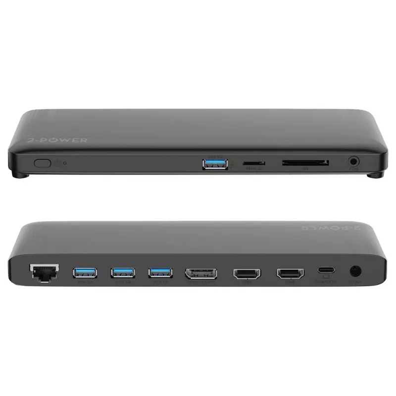 2-Power DOC0117A laptop dock/port replicator Black