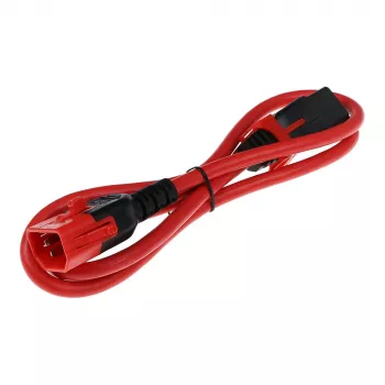 ACT Powercord C13 IEC Lock+ - C14 IEC Lock Dual Locking red 2 m, PC3615