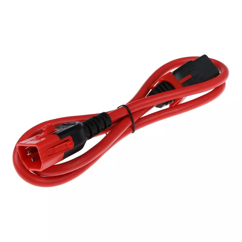 ACT Powercord C13 IEC Lock+ - C14 IEC Lock Dual Locking red 2 m, PC3615