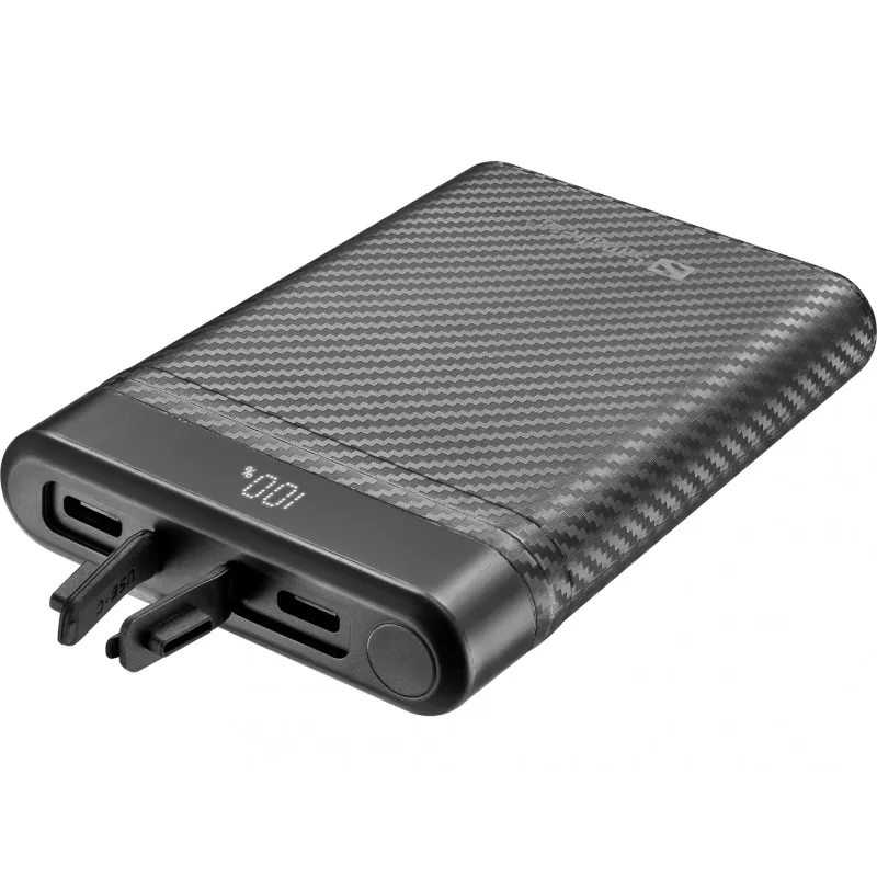Sandberg Survivor Nano Powerbank 10000, 10000 mAh, Lithium-Ion (Li-Ion), 3.7 V, 20 W, Black