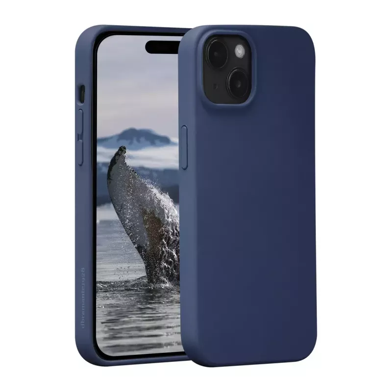 dbramante1928 Monaco Silicone Case with MagSafe for iPhone 15 Pacific Blue