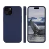 dbramante1928 Monaco Silicone Case with MagSafe for iPhone 15 Pacific Blue