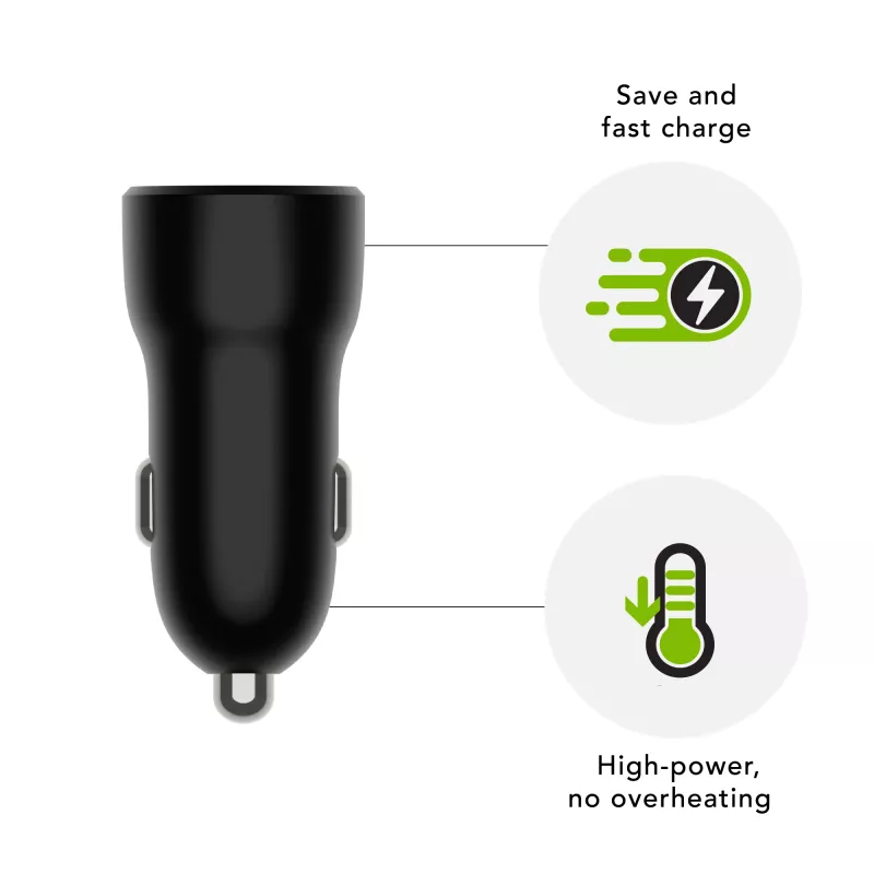 dbramante1928 re-charge - Car Charger USB-C 30W - BLK, Auto, Cigar lighter, Black