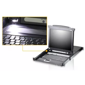KVM switch ATEN CL5708N Rack mounting Black USB 1280x1024