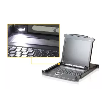 ATEN CL5716M-ATA-2XK06SG rack console 43.2 cm (17 inch) Black 1U