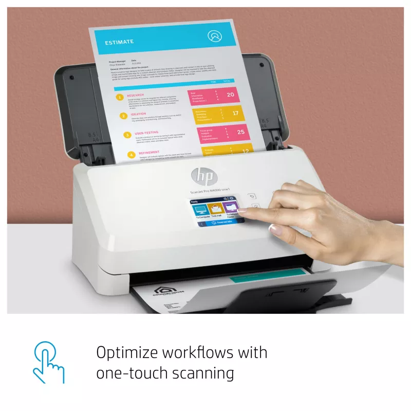 HP ScanJet Pro N4000 snw1 Sheet-fed scanner 600 x 600 DPI