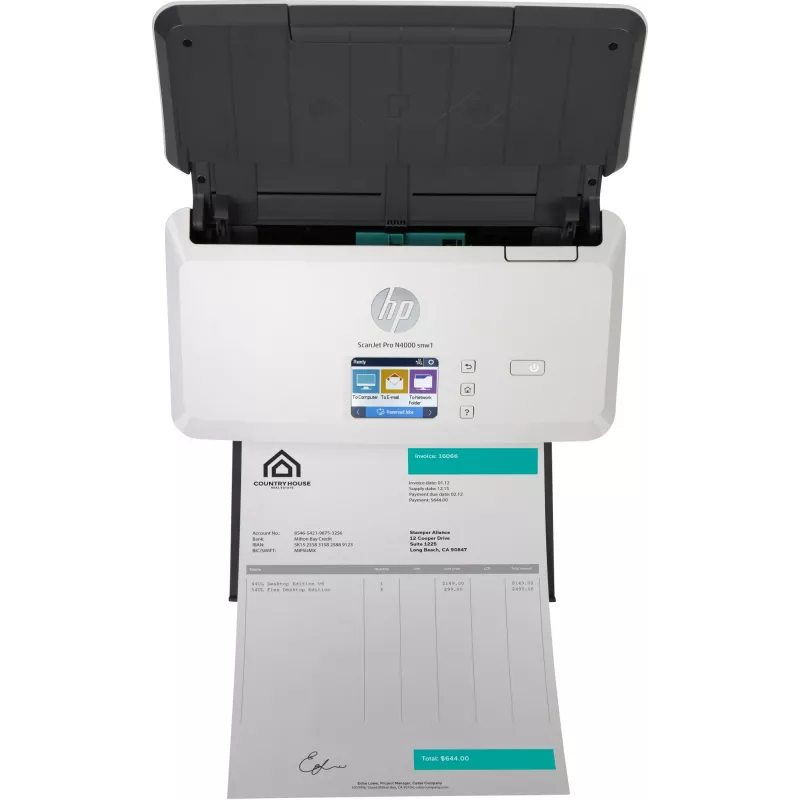 HP ScanJet Pro N4000 snw1 Sheet-fed scanner 600 x 600 DPI