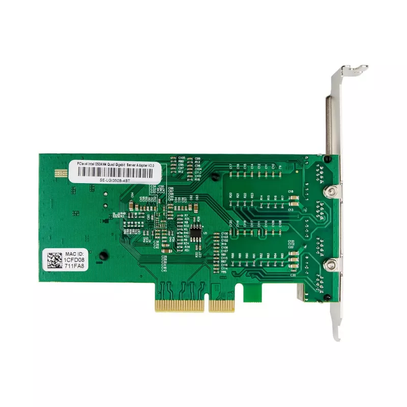 Network Card MicroConnect I350-T4 PCIe x4 1GbE – 4‑port Gigabit Ethernet PCIe x4