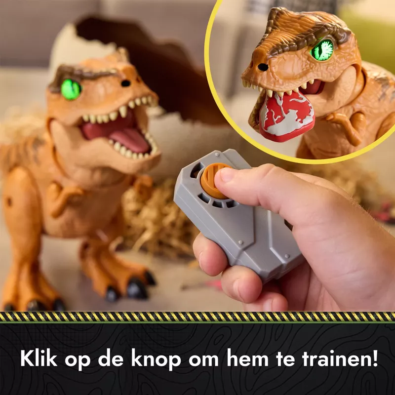 Jurassic World Primal Hatch Interactive Toy Dinosaur & Egg, Hatch & Train your own Baby Dino with 100+ Sounds & Reactions, Kids Toys for Boys & Girls Aged 5 & Up