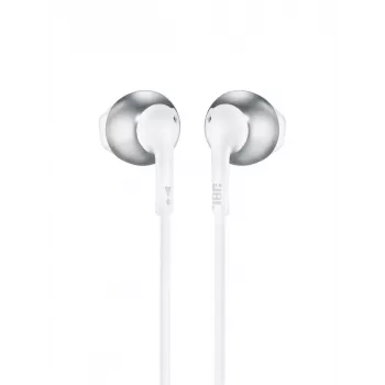 JBL Tune 205, Wired, 20 - 20000 Hz, Calls/Music, 14.3 g, Headset, Chrome, White
