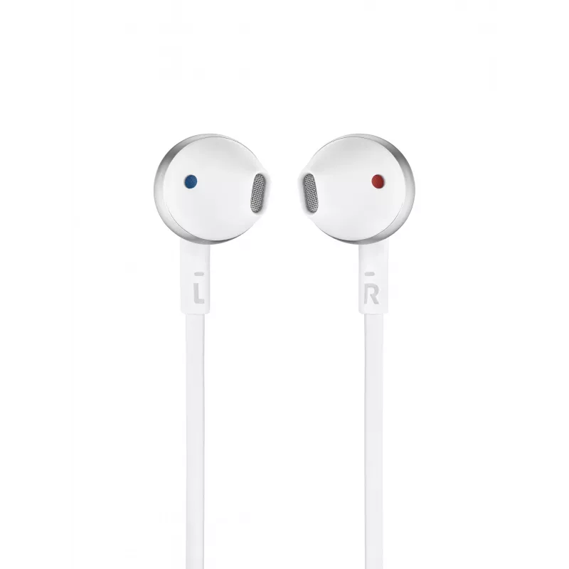 JBL Tune 205, Wired, 20 - 20000 Hz, Calls/Music, 14.3 g, Headset, Chrome, White