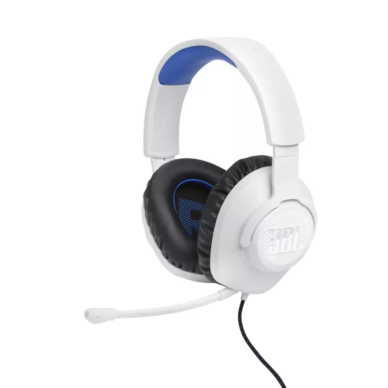 JBL JBLQ100PWHTBLU headphones/headset White