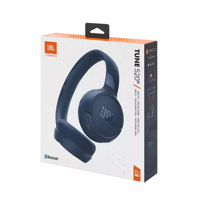 JBL Tune 520BT Headset Wireless Head-band Calls/Music USB Type-C Bluetooth Blue