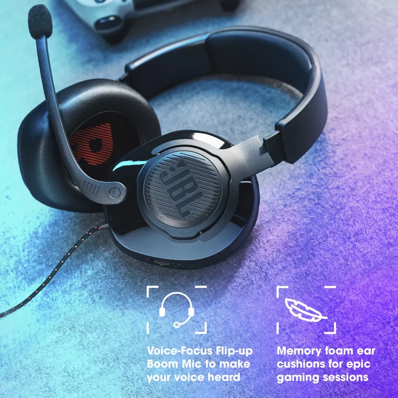 JBL Quantum 200 BLACK, Wired, 20 - 20000 Hz, Gaming, 248 g, Headphones, Black