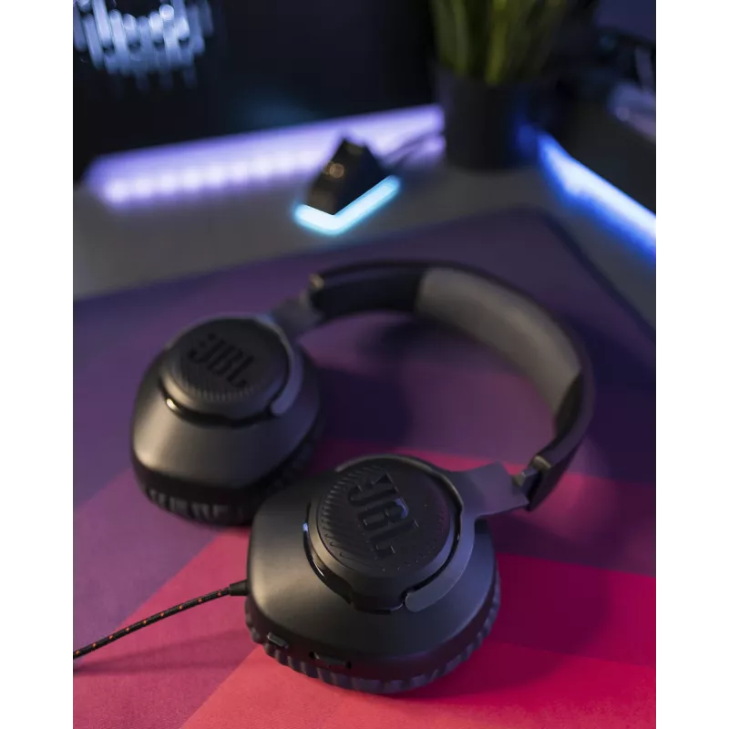 JBL Quantum 100 BLACK, Wired, Gaming, 20 - 20000 Hz, 216 g, Headphones, Black