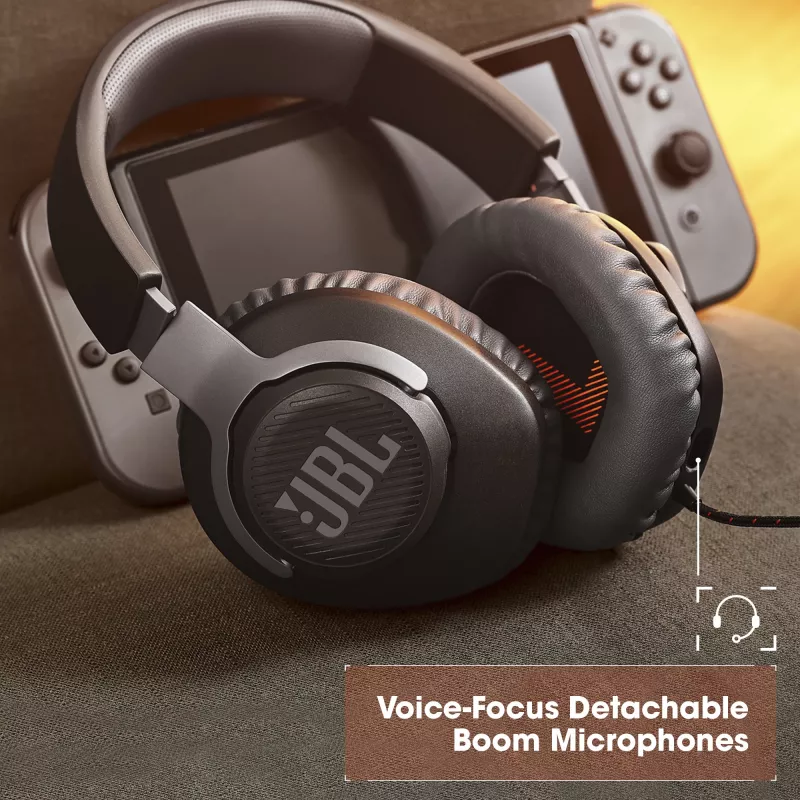 JBL Quantum 100 BLACK, Wired, Gaming, 20 - 20000 Hz, 216 g, Headphones, Black