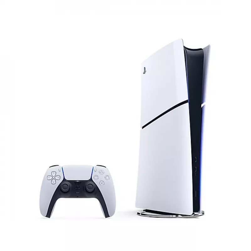 Sony PlayStation 5 (model group - slim) Digital Edition, PlayStation 5, Black, White, 16384 MB, GDDR6, 448 GB/s, AMD