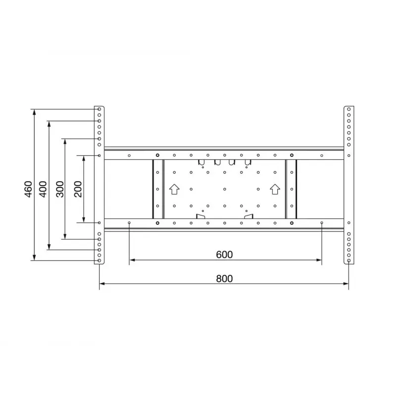 Extension kit Multibrackets M VESA Extension kit Tilt & Turn 800x400
