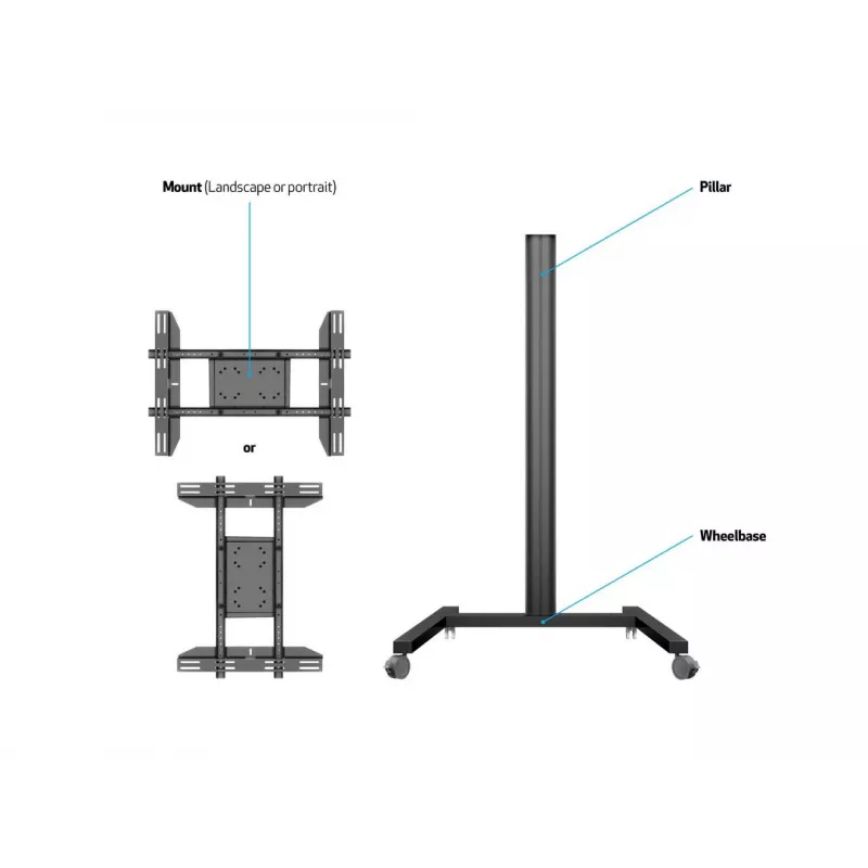 Display Stand Multibrackets M Display Stand 180 Single Black
