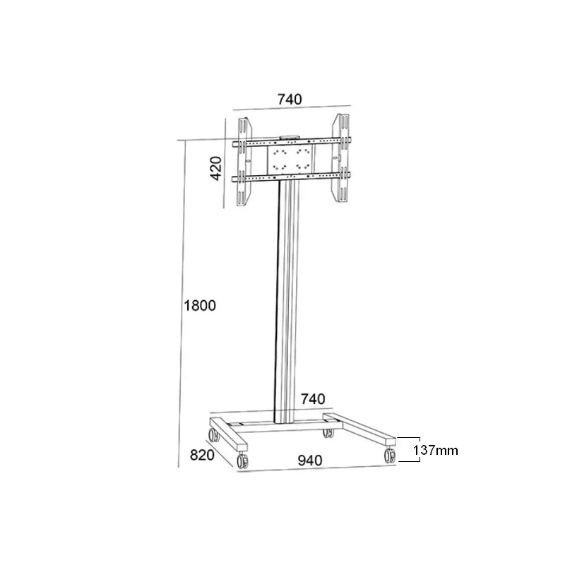 Display Stand Multibrackets M Display Stand 180 Single Black