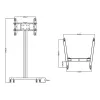 Display Stand Multibrackets M Display Stand 180 Single Black