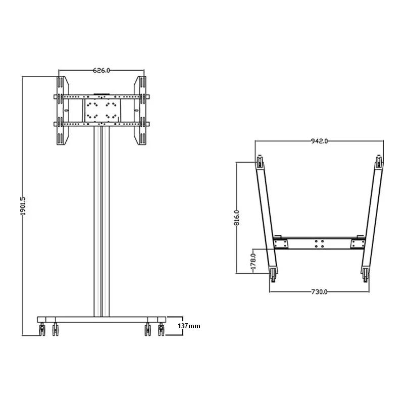 Display Stand Multibrackets M Display Stand 180 Single Black