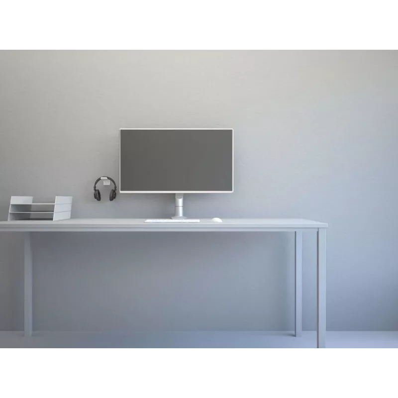 Multibrackets M Headset Holder Desk White, Headphone holder, Aluminium, 52 g, White