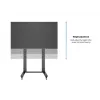 Multibrackets M Public Display Stand 210 Dual Pillar Wheelbase Black