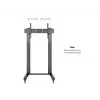 Multibrackets M Public Display Stand 210 Dual Pillar Wheelbase Black