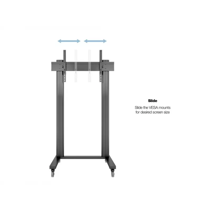 Multibrackets M Public Display Stand 210 Dual Pillar Wheelbase Black