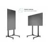 Multibrackets M Public Display Stand 210 Dual Pillar Wheelbase Black