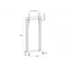 Multibrackets M Public Display Stand 210 Dual Pillar Wheelbase Black