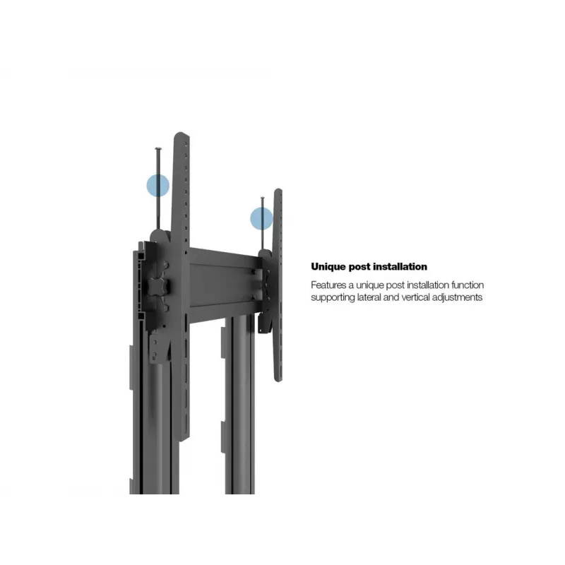 Multibrackets M Public Display Stand 210 Dual Pillar Wheelbase Black