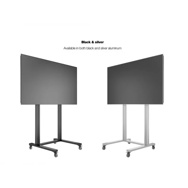 Multibrackets M Public Display Stand 210 Dual Pillar Wheelbase Black