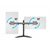 Multibrackets M Deskstand Basic Dual, Freestanding, 16 kg, 38.1 cm (15 inch), 68.6 cm (27 inch), 100 x 100 mm, Black