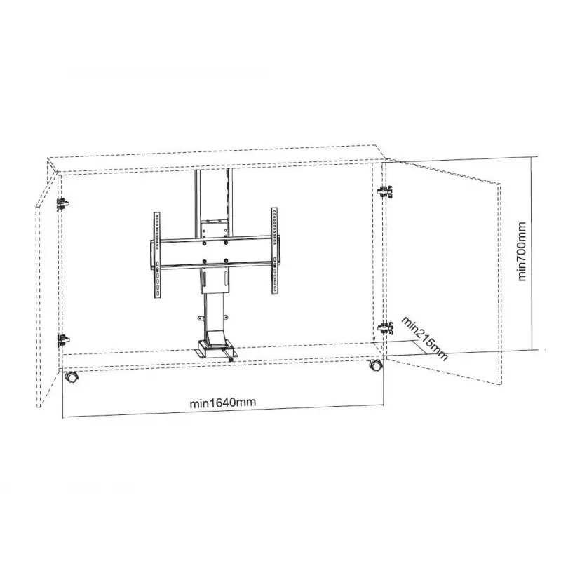 Multibrackets M Motorized TV Lift Large 50 kg capacity 37-65 inch screens