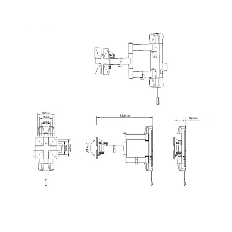 Multibrackets M VESA Full Motion Outdoor 50/75/100 20 kg 13-42 inches