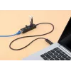 Manhattan USB-C & USB-A Combo Dock/Hub, Ports (4): Ethernet and USB-A (x3), 5 Gbps (USB 3.2 Gen1 aka USB 3.0), USB powered (no external power supply required)