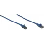 Intellinet Network Patch Cable, Cat6, 10m, Blue, CCA, U/UTP, PVC, RJ45, Gold Plated Contacts, Snagless, Booted, Lifetime Warranty