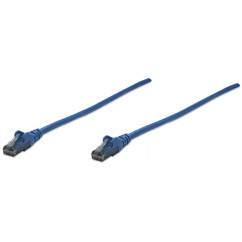 Intellinet Network Patch Cable, Cat6, 10m, Blue, CCA, U/UTP, PVC, RJ45, Gold Plated Contacts, Snagless, Booted, Lifetime Warranty
