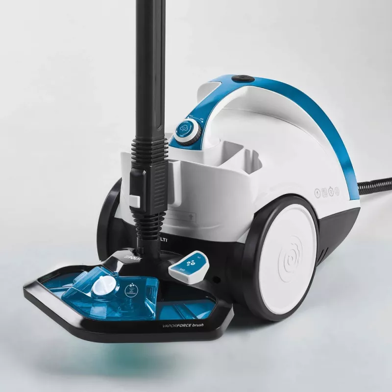 Polti Vaporetto Smart 100_B Cylinder steam cleaner 1500 W Blue, White