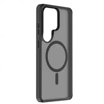 Cellularline FROSTY MAG - Galaxy S26 Ultra Semi-transparent case with matte finish and colored edges, compatible with the Qi2 ecosystem and magnetic accessories for Samsung.