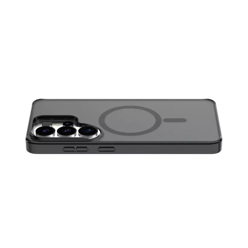 Cellularline FROSTY MAG - Galaxy S26 Ultra Semi-transparent case with matte finish and colored edges, compatible with the Qi2 ecosystem and magnetic accessories for Samsung.
